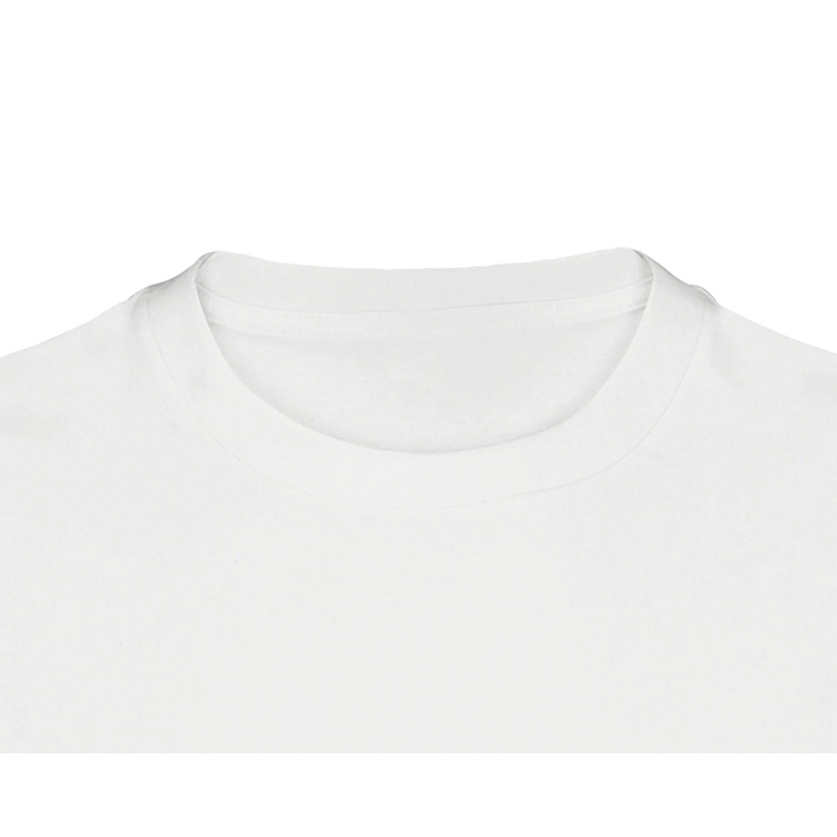 Nackenbereich T-Shirt oversized, weiß